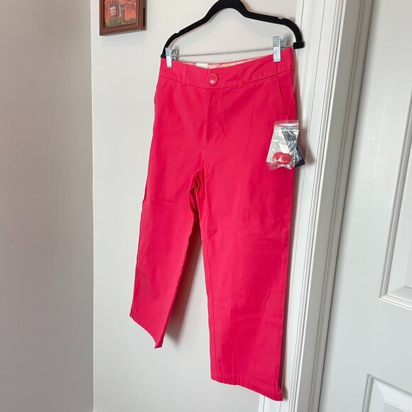 NWT IZOD capris 23" size 8P - bright pink - golf stretch - Picture 2 of 10